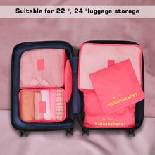 Load image into Gallery viewer, FITNATE 6 Packs Compression Packing Cubes for Travel, Tough and Durable, (watermelon red)