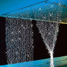 Load image into Gallery viewer, AGPtek 9Mx3M Linkable Fairy Curtain Lights Strings Connectable Lights 8 Lighting Modes