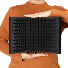 Load image into Gallery viewer, AGPTEK Studio Microphone Foam Shield Soundproofing Acoustic Panel Mic Booth Shield Noise Deadening Absorbing (L(13"*8.3"))