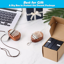 Load image into Gallery viewer, 2Pcs Acrylic Kalimba Mahogany Finger Thumb Piano 8 Keys Gifts for Kids Adults