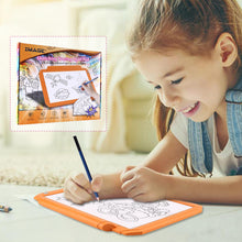 Load image into Gallery viewer, Orange A4 Led Tracing Light Pad Box Dimmable Brightness Drawing Sketching Animation