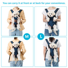 Load image into Gallery viewer, Ownpets Legs Out Front Dog Carrier, Hands-Free Adjustable Pet Carrying Backpack, Ideal for Small & Medium Cat, Dog Puppy Doggie (M)