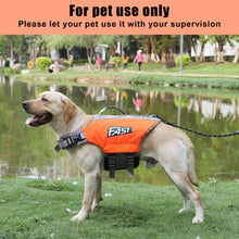 Load image into Gallery viewer, L Size Dog Life Jacket Reflective Safety Vest with Adjustable Buckles & Durable Rescue Handle Swimming Surfing Boating