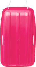 Load image into Gallery viewer, Winter durable Plastic snow Sled in boat shape Snow Sledge for child and adult Outdoor Pulling Snow board Snow Seats 65*36*10.8CM/25.6*14.2*4.3 inch pink color