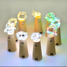 Load image into Gallery viewer, 3pcs Wine Bottle Cork Lights Copper Led Light Strips Rope Lamp Kit DIY Colorful