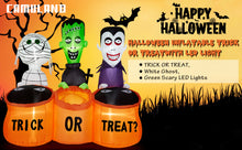 Load image into Gallery viewer, 5FT Halloween Inflatable Decorations, CAMULAND Halloween Inflatable Built-in LED Lights Blow Up Yard Decoration with Mummy, Vampire, Green-Faced Ghost and TRICK OR TREAT, Ideal for Gardens, Yards and Lawns