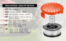 Load image into Gallery viewer, Replacement Spool AGPtEK Line String Trimmer Replacement Spools Compatible with Black and Decker AF-100 Weed Eater Spool 10 Packs
