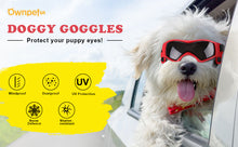 Load image into Gallery viewer, Ownpets Googles for Dogs, Pet UV Snow Wind Dust Protection Glasses Adjustable Strap Safety Red, Sunglasses for Small and Medium Dog