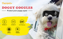 Load image into Gallery viewer, Ownpets Pet Dog Glasses UV Snow Wind Dust Protection Goggles with Adjustable Strap Safety Black, Sunglasses for Small and Medium Dog