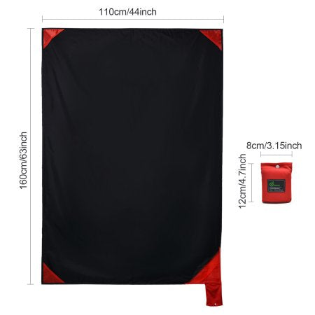 tarp picnic blanket Packable Beach Blanket Portable Picnic Mat Waterproof Sand Free Pocket –  brainydeal