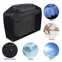 Load image into Gallery viewer, BBQ Gas Grill Cover 57" Barbecue Waterproof Outdoor Heavy Duty Protection Black