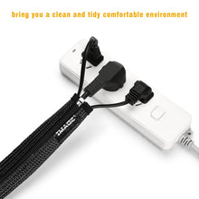Load image into Gallery viewer, 6 Packs Cable Sleeve Wrap Cover Organization Management Zipper TV Computer Home Electronics