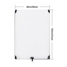 Load image into Gallery viewer, Nicam 35inchx47inch/ 90x120 CM 5-in-1Photo Studio Reversible Gold/Silver & Black/White and Translucent Fabric Panel Light Reflector with Mounting Bracket and Carrying Bag