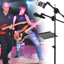 Load image into Gallery viewer, 7.9*8.6in Microphone Stand Tray Clamp-on Rack Shelf Holder for Music Sheet
