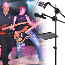 Load image into Gallery viewer, 7.9*8.6in Microphone Stand Tray Clamp-on Rack Shelf Holder for Music Sheet