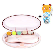 Load image into Gallery viewer, Baby Nail Clippers Baby Nail File Trimmer Electric Baby Nail Trimmer Safe for Newborn Toddler Toes Fingernails Care Trim Polish -Battery Operated (AA)