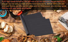 Load image into Gallery viewer, IMAGE BBQ Grill Mat Set of 3, one Large 16" x71”, 2 pcs 16"x13", 100% Non-Stick Grill Mats for Outdoor Grill, Reusable, Heat Resistant, PFOA Free for Gas Grill, Charcoal, Electric Grill and Oven