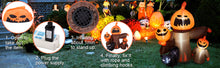 Load image into Gallery viewer, 5FT Inflatable Halloween Decorations, CAMULAND Halloween inflatable Pumpkin with Cats, Built-in LED Lights, Ropes, Inflatable LED Lights Blow Up outdoor Decor for Yard, Gardens and Lawns