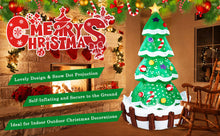 Load image into Gallery viewer, CAMULAND 7ft Giant Inflatable Christmas Tree with Built-in LED Lights, Blow Up Inflatable Christmas Decorations for Indoor and Outdoor Use