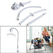 Load image into Gallery viewer, 26in Rotary Baby Cot Mobile Crib Bed Toy Infant Bell Hanging Stand Arm Bracket