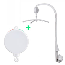 Load image into Gallery viewer, 28in Rotary Baby Cot Mobile Crib Bed Toy Infant Bell Hanging Stand Arm Bracket