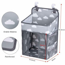 Load image into Gallery viewer, Baby Hanging Crib Organizer Nappy Diaper Changing Storage Caddy Bag Organiser