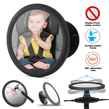 Load image into Gallery viewer, Baby Back Seat Car Mirror Rear Facing View Infant Child Shatterproof Safety