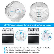 Load image into Gallery viewer, 5 Pack Kitchen Gas Electric Stove Knob Safety Covers for Baby Kids Cap Locks