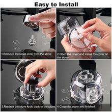 Load image into Gallery viewer, 5 Pack Kitchen Gas Electric Stove Knob Safety Covers for Baby Kids Cap Locks
