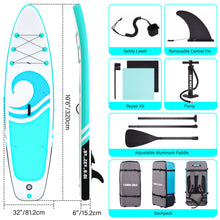 Load image into Gallery viewer, CAMULAND 10’6” x 32”x 6” Paddle Boards for Adults with Premium SUP Accessories and Backpack, Inflatable Paddle Board Stand up Adults with Adjustable Paddle and Removable Fin