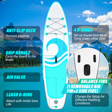 Load image into Gallery viewer, CAMULAND 10’6” x 32”x 6” Paddle Boards for Adults with Premium SUP Accessories and Backpack, Inflatable Paddle Board Stand up Adults with Adjustable Paddle and Removable Fin