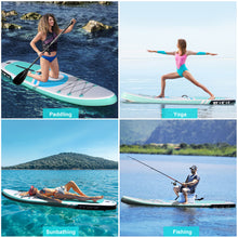 Load image into Gallery viewer, CAMULAND 10’6” x 32”x 6” Paddle Boards for Adults with Premium SUP Accessories and Backpack, Inflatable Paddle Board Stand up Adults with Adjustable Paddle and Removable Fin