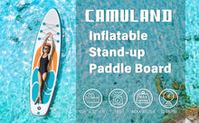 Load image into Gallery viewer, CAMULAND Paddle Boards for Adults with Premium SUP Accessories and Backpack, Inflatable Paddle Board Stand up Adults with Adjustable Paddle and Removable Fin Orange