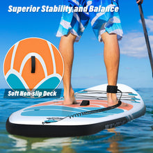 Load image into Gallery viewer, CAMULAND Paddle Boards for Adults with Premium SUP Accessories and Backpack, Inflatable Paddle Board Stand up Adults with Adjustable Paddle and Removable Fin Orange