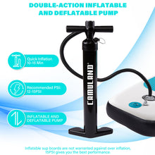 Load image into Gallery viewer, CAMULAND Paddle Boards for Adults with Premium SUP Accessories and Backpack, Inflatable Paddle Board Stand up Adults with Adjustable Paddle and Removable Fin Orange