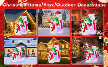 Load image into Gallery viewer, Christmas Inflatables, CAMULAND 6FT Inflatable Christmas Decorations Inflatable Snowman with Built-in LED Lights, Outdoor Christmas Decorations Blow-up Decor for Yard, Garden and Party