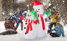 Load image into Gallery viewer, Christmas Inflatables, CAMULAND 6FT Inflatable Christmas Decorations Inflatable Snowman with Built-in LED Lights, Outdoor Christmas Decorations Blow-up Decor for Yard, Garden and Party