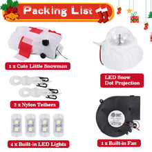 Load image into Gallery viewer, Christmas Inflatables, CAMULAND 6FT Inflatable Christmas Decorations Inflatable Snowman with Built-in LED Lights, Outdoor Christmas Decorations Blow-up Decor for Yard, Garden and Party