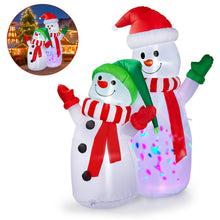 Load image into Gallery viewer, Christmas Inflatables, CAMULAND 6FT Inflatable Christmas Decorations Inflatable Snowman with Built-in LED Lights, Outdoor Christmas Decorations Blow-up Decor for Yard, Garden and Party