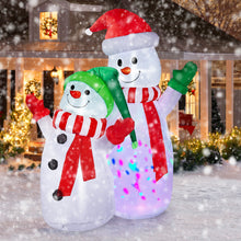 Load image into Gallery viewer, Christmas Inflatables, CAMULAND 6FT Inflatable Christmas Decorations Inflatable Snowman with Built-in LED Lights, Outdoor Christmas Decorations Blow-up Decor for Yard, Garden and Party