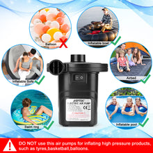 Load image into Gallery viewer, USB Rechargeable Cordless Electric Air Pump inflatables Deflator Bed Mattress