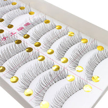 Load image into Gallery viewer, 20Pairs Makeup Handmade Soft Natural Fashion Long False Eyelashes Eye Lashes