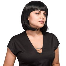 Load image into Gallery viewer, AGPTEK 13 In Straight Heat Resistant Short Bob Full Hair Wigs w/ Flat Bangs New