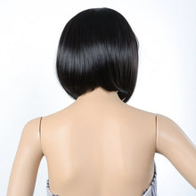 Load image into Gallery viewer, AGPTEK 13 In Straight Heat Resistant Short Bob Full Hair Wigs w/ Flat Bangs New