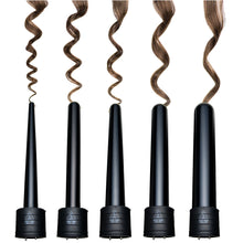Load image into Gallery viewer, 5 IN 1 Curling Iron Wand Set Hair Curler Set w/ 5 Interchangeable Barrels Roller