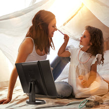 Load image into Gallery viewer, Standing Make Up Mirror Vanity USB 21 LED Light 10X 3X 2X 1X Magnification Black