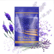 Load image into Gallery viewer, Purple Hard Wax Beans Hair Removal Painless Wax Warmer Waxing Beans Natural Pearl