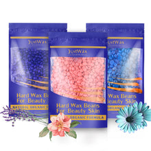 Load image into Gallery viewer, Purple Hard Wax Beans Hair Removal Painless Wax Warmer Waxing Beans Natural Pearl