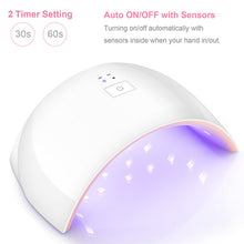 Load image into Gallery viewer, Professional Nail Lamp UV LED Light Nail Curing Acrylic Gel Polish Dryer Machine