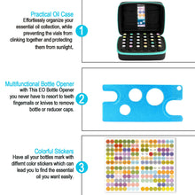 Load image into Gallery viewer, Essential Oils Storage for 30 Bottles Carrying Case+Oil Bottle Opener Cap Labels